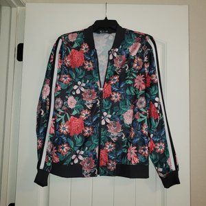 Cute Floral Varsity Light Jacket